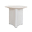 Nested Travertine Coffee Table - White