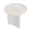 Nested Travertine Coffee Table - White