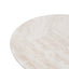 Nested Travertine Coffee Table - White