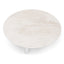 Nested Travertine Coffee Table - White