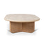 1.2m Oval Travertine Coffee Table - Natural