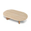 1.2m Oval Travertine Coffee Table - Natural
