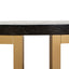 Nested Coffee Table - Peppercorn and Brass