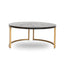 Nested Coffee Table - Peppercorn and Brass