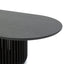 1.3m Oval Coffee Table - Black Stain