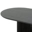 1.3m Oval Coffee Table - Black Stain
