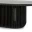 1.3m Oval Coffee Table - Black Stain