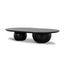 1.3m Elm Coffee Table - Full Black