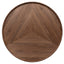 1.1m Wooden Round Coffee Table - Walnut