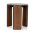 Nested Rosso Levanto Marble Coffee Table - Walnut