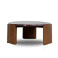 Nested Rosso Levanto Marble Coffee Table - Walnut