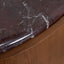 Nested Rosso Levanto Marble Coffee Table - Walnut