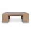 1.1m Elm Square Coffee Table - Natural