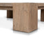1.1m Elm Square Coffee Table - Natural