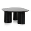 1.09m Freeform Coffee Table - Full Black