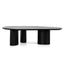 1.09m Freeform Coffee Table - Full Black