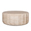 90cm Round Coffee Table - Light Travertine Look