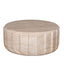 90cm Round Coffee Table - Light Travertine Look