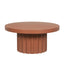 90cm Concrete Coffee Table - Terracotta