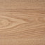 117.5cm Coffee Table - Natural Ash Veneer - Black Legs