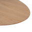 117.5cm Coffee Table - Natural Ash Veneer - Black Legs