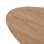 117.5cm Coffee Table - Natural Ash Veneer - Black Legs