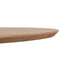 117.5cm Coffee Table - Natural Ash Veneer - Black Legs