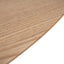 117.5cm Coffee Table - Natural Ash Veneer - Black Legs