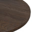 100cm Elm Round Coffee Table - Dark Brown