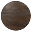 100cm Elm Round Coffee Table - Dark Brown