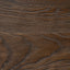 100cm Elm Round Coffee Table - Dark Brown