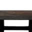 100cm Elm Round Coffee Table - Dark Brown