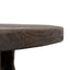 100cm Elm Round Coffee Table - Dark Brown