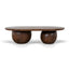 1.3m Elm Coffee Table - Walnut