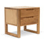 Drawer Wooden Bedside Table - Natural Oak