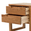 Drawer Wooden Bedside Table - Natural Oak
