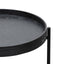 90cm Round Coffee Table - Full Black