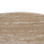 Travertine Marble 100cm Round Coffee Table - White Wash