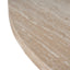 Travertine Marble 100cm Round Coffee Table - White Wash
