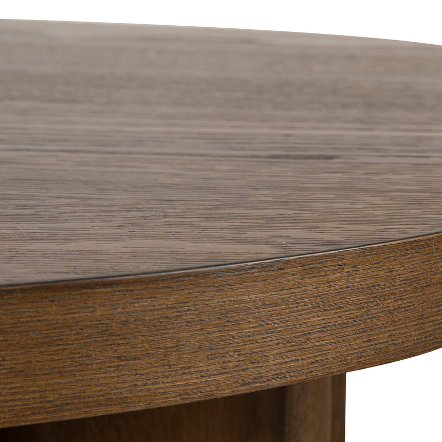 1.3m Pill Shape Coffee Table - Caramel Oak