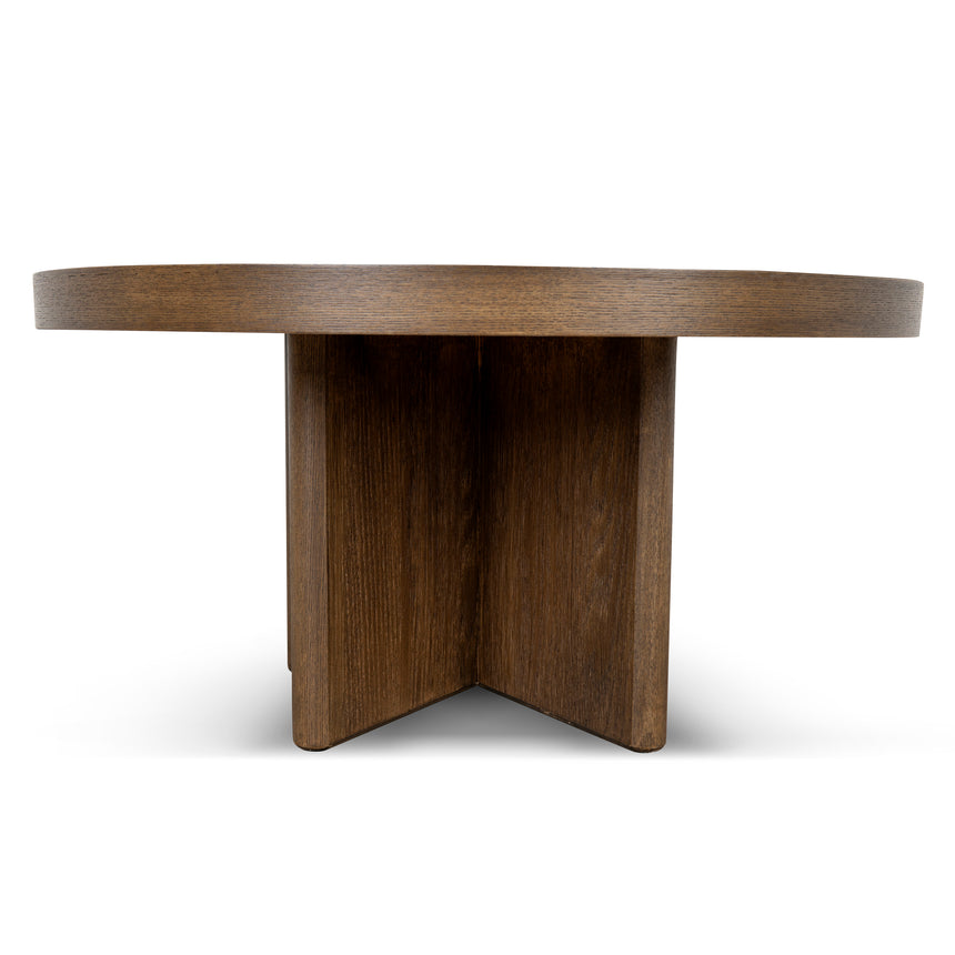 1.3m Pill Shape Coffee Table - Caramel Oak