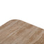 90cm Travertine Top Coffee Table - Walnut
