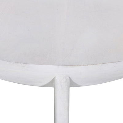 90cm Round Coffee Table - Cafe White