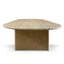 1.5m Travertine Top Coffee Table - Creme Ash