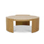 100cm Wooden Round Coffee Table - Natural