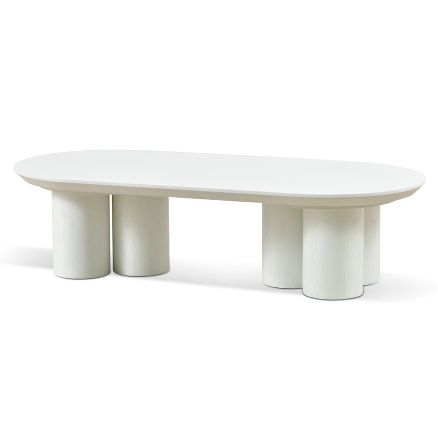 1.3m Coffee Table - Full White