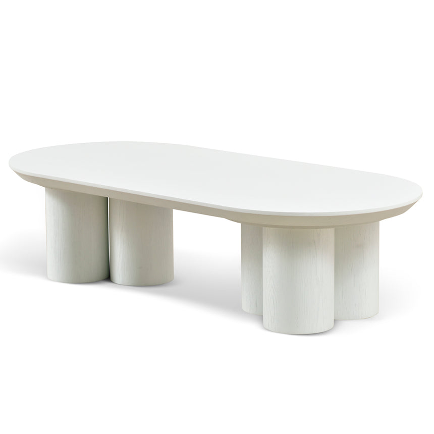 1.3m Coffee Table - Full White