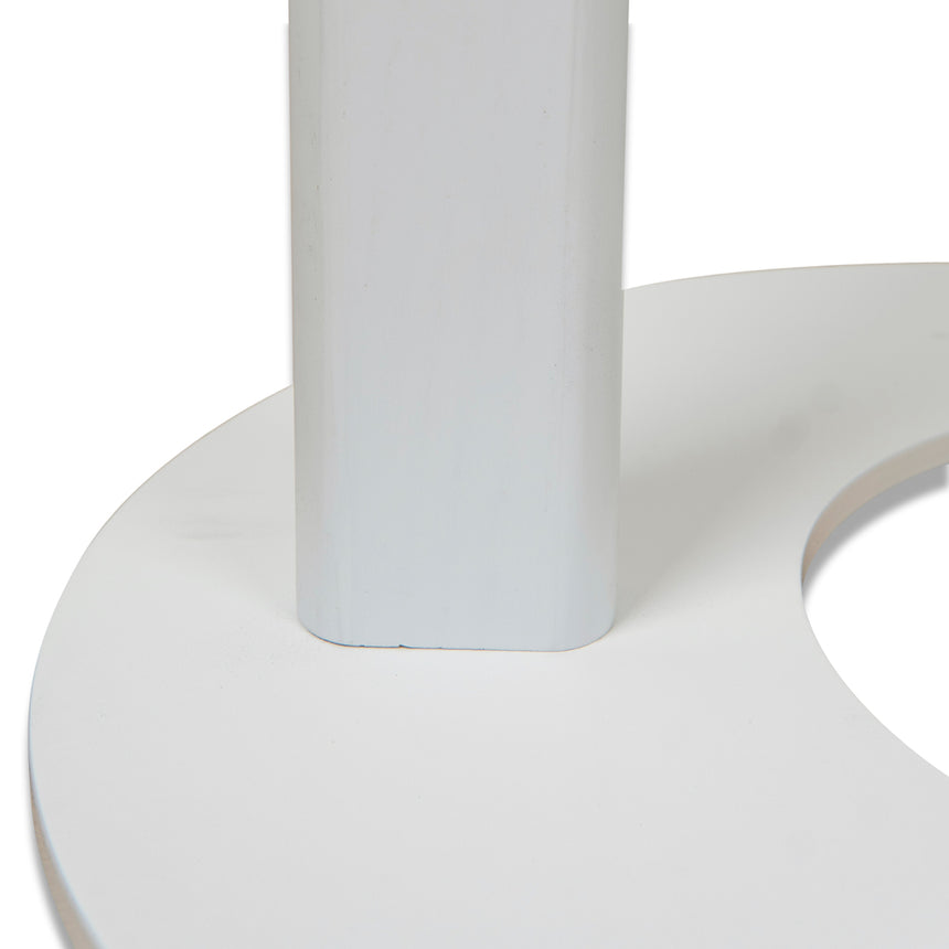 50cm Wooden Side Table - Full White