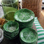 Luxe Cabbage Leaf Salad Plate Box of 6 Green