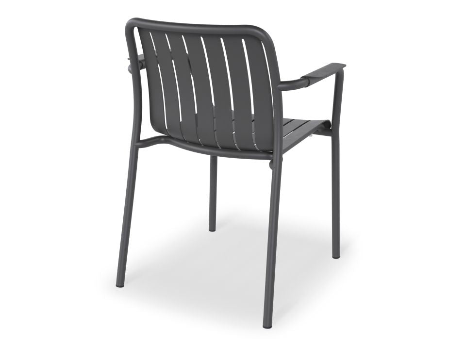 Roku Outdoor Armchair in Matt Charcoal - No Cushion